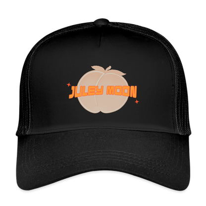 Peachy Snapback Baseball Cap - black/black